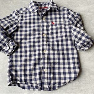 Carter's 4T Blue Button Down Shirt Bundle